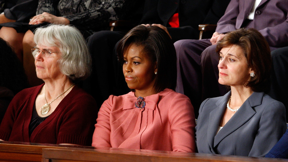 Michelle Obama at a congressional meeting