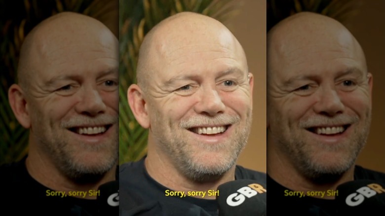 Mike Tindall smiling on morning show