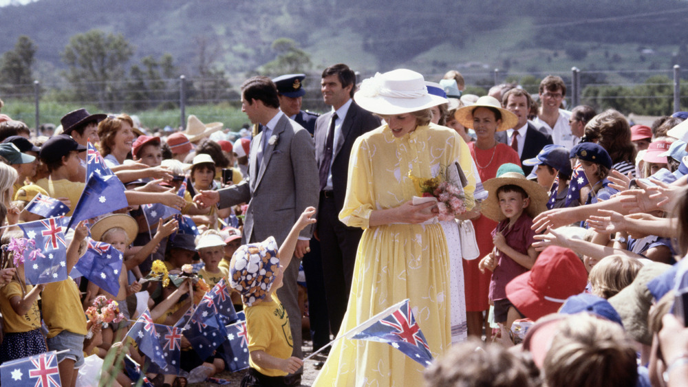 Prince Charles and Diana Spencer at a celebration