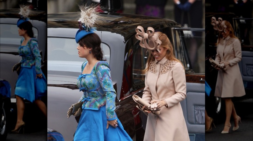 Princess Eugenie exiting a car