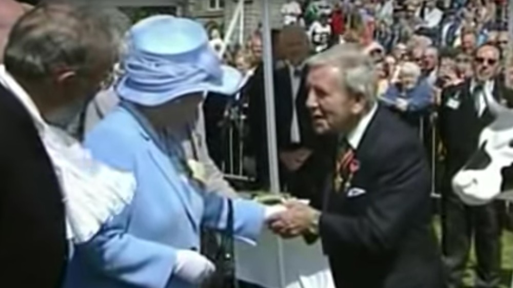 Sir Norman Wisdom and Queen Elizabeth