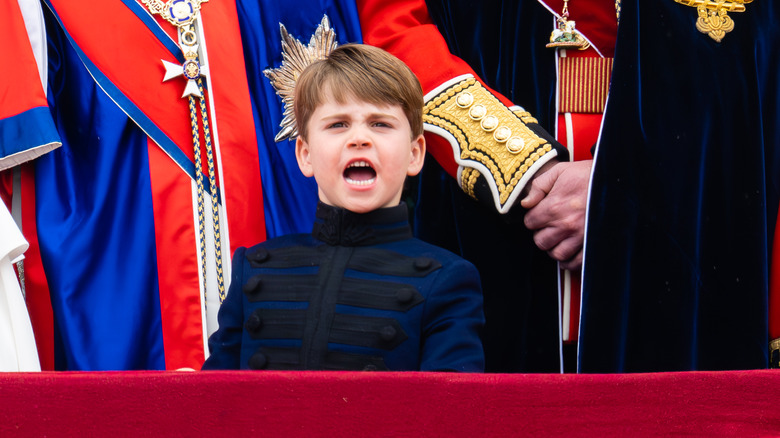 Prince Louis on the Buckingham Palace balcony