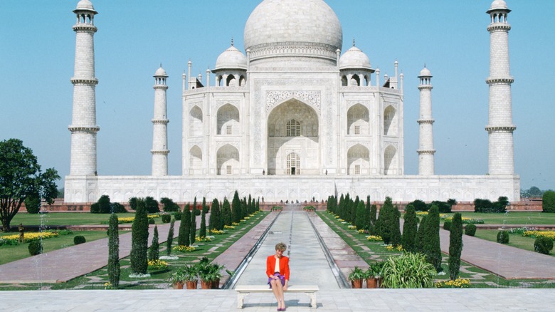 Diana at the Taj Mahal 