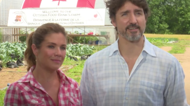 The Trudeau's in plaid