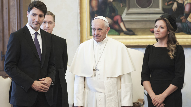 The Trudeau's and the Pope