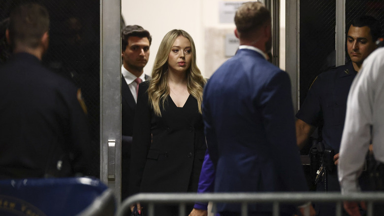 Tiffany Trump leaving building