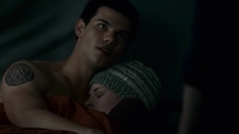 Jacob Black hugging Bella Swan