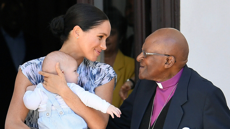 Meghan Markle, Archie, and Desmond Tutu