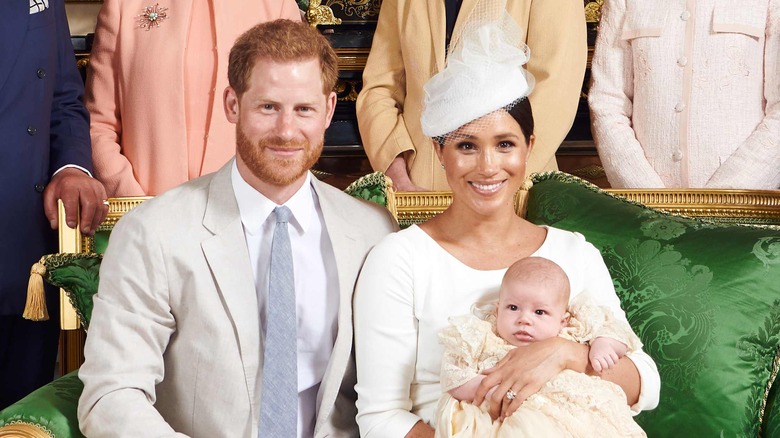 Baby Archie with parents Prince Harry and Meghan Markle