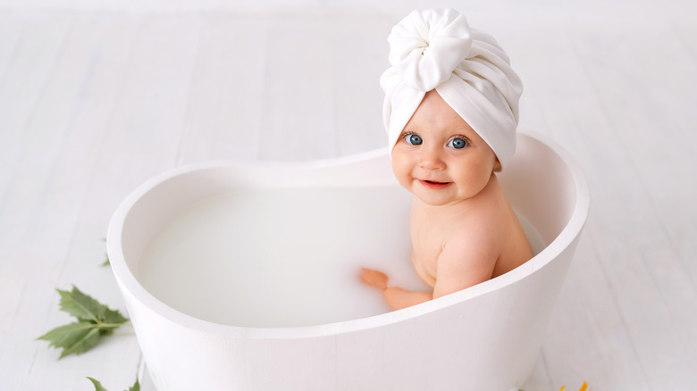 Baby in tub