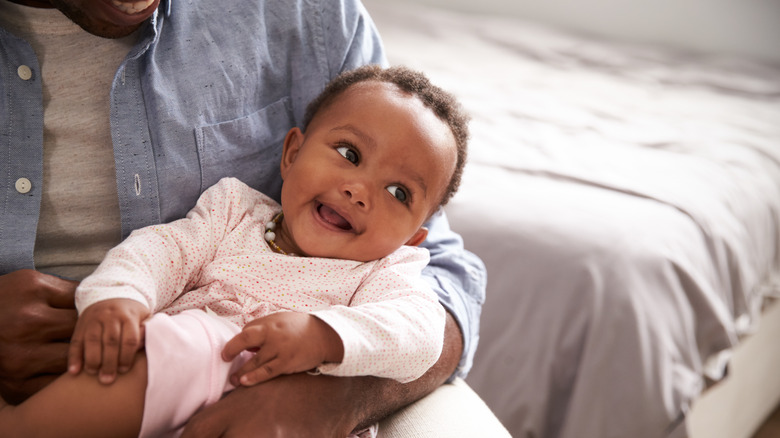 adorable smiling baby girl