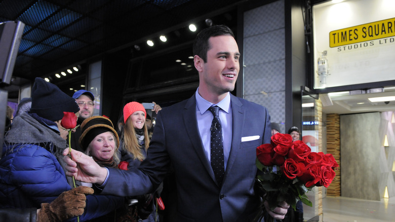 Ben Higgins with roses