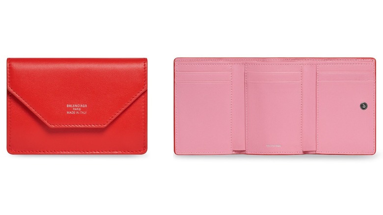 Balenciaga Mini Wallet in red