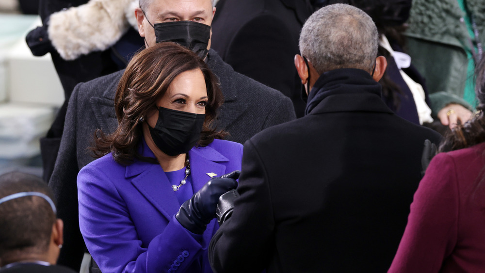 Barack Obama and Kamala Harris at inauguration