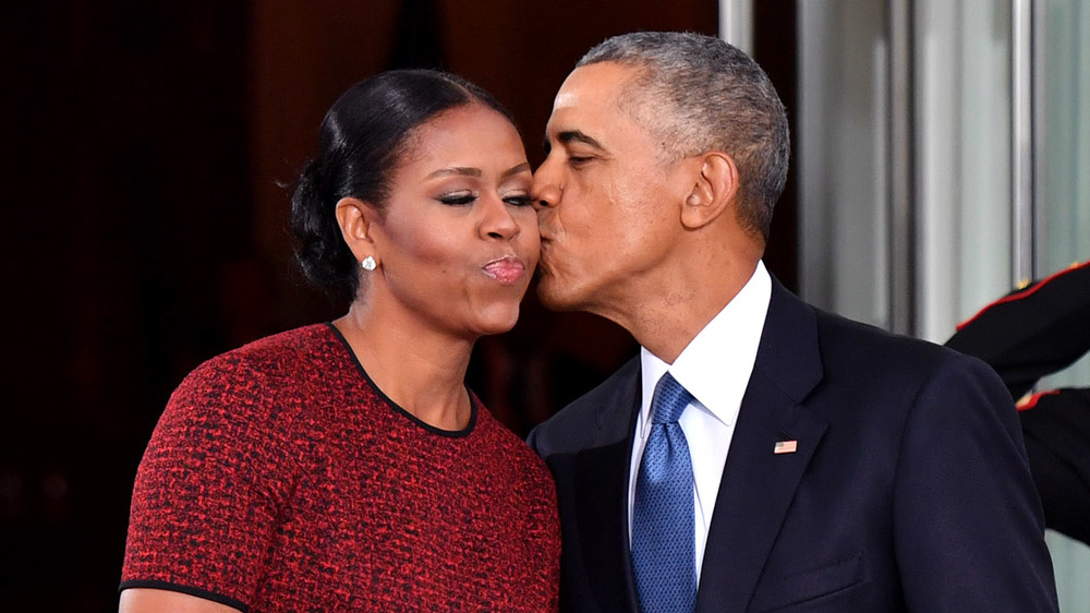 Michelle Obama and Barack Obama