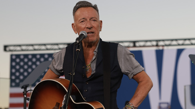 Bruce Springsteen performing