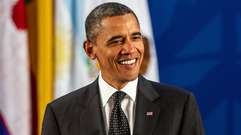 Barack Obama smiling