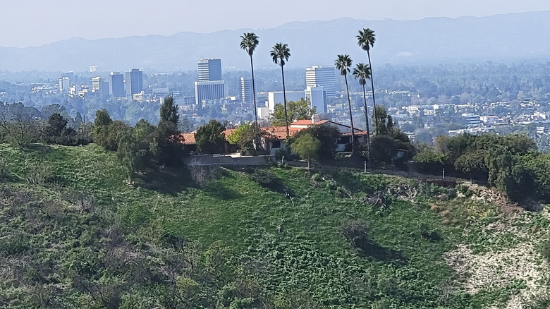 Ariel view of Sherman Oaks, California 