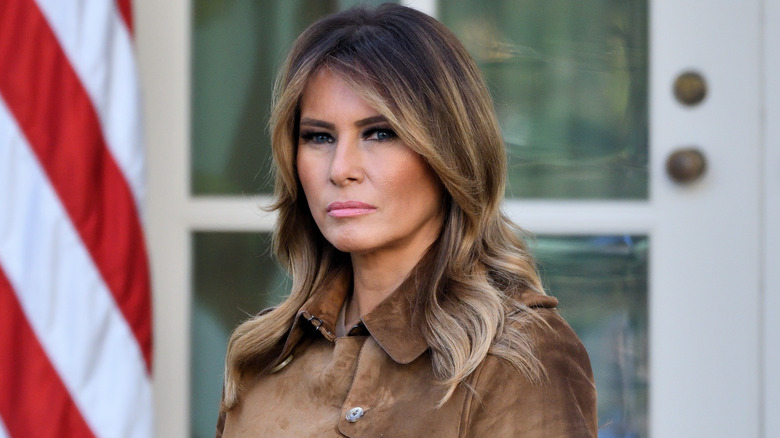 Melania Trump with piercing stare