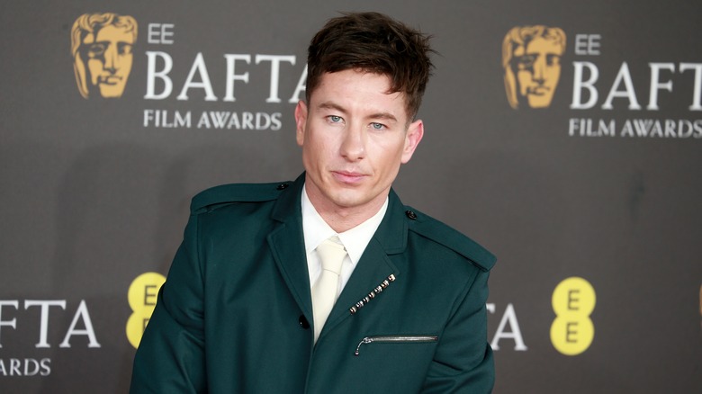 Barry Keoghan posing on the red carpet