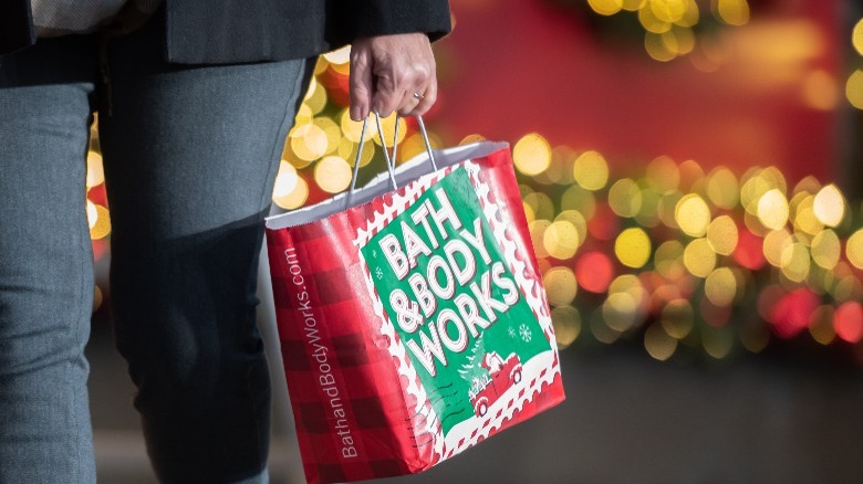 Person holding a shopping bag