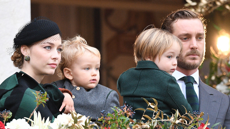 Beatrice Borromeo Casiraghi and Pierre Casiraghi and sons