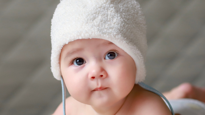 baby boy wearing a hat