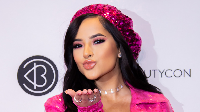 Becky G blowing kiss