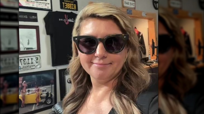 Brandi Passante wearing sunglasses and smiling