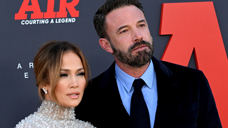 Jennifer Lopez with Ben Affleck at a movie premiere