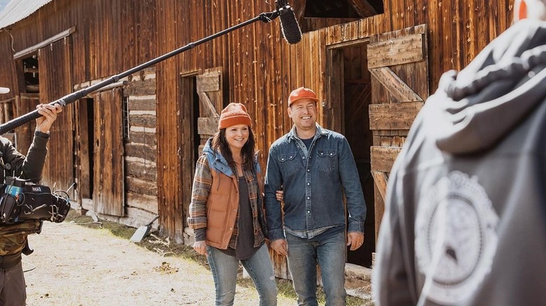 Ben and Cristi Dozier at barn