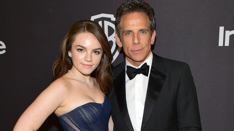 Ella and Ben Stiller posing together