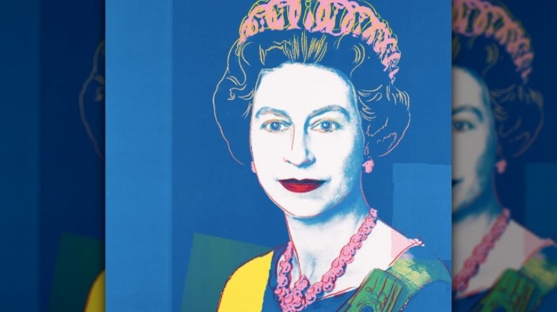 Poster of Queen Elizabeth II by Andy Warhol