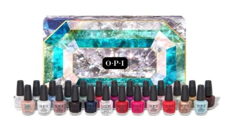 OPI Gift Set Mini 25 Piece Advent Calendar Jewel Be Bold Holiday '22 Collection 