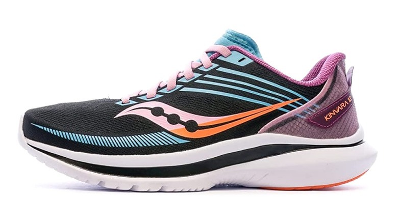 Colorful women's running shoe