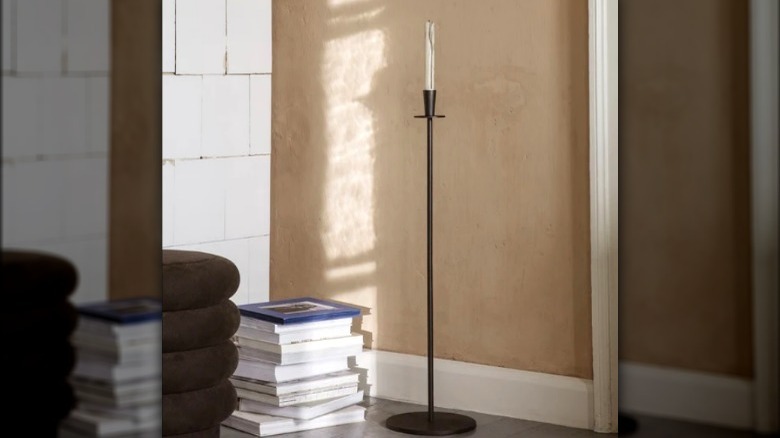 Elegant standing height candle holder