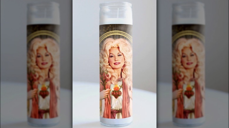 Dolly Parton candle
