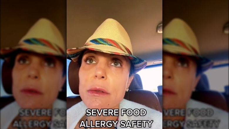 Bethenny Frankel in TikTok video about food allergy safety