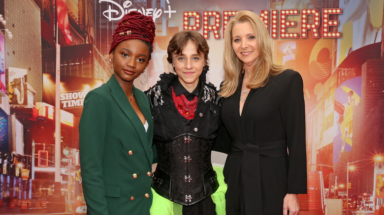 Aria Brooks, Rueby Wood, and Lisa Kudrow at the premiere of Better Nate Than Ever