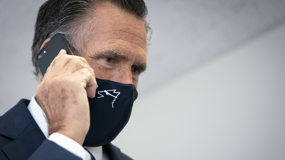 Mitt Romney on the phone