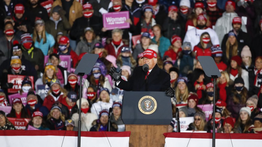 Trump at a Michigan rally