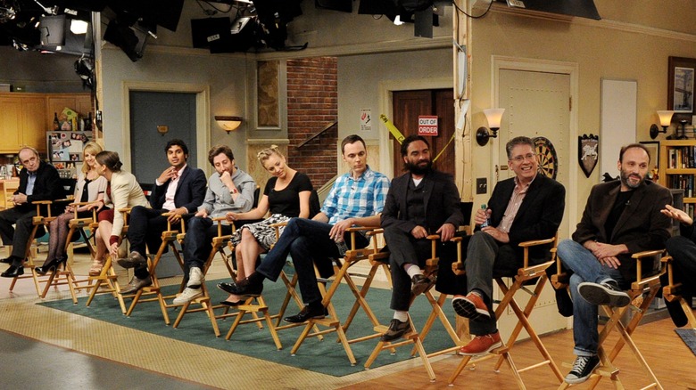 "The Big Bang Theory" cast and creators on set