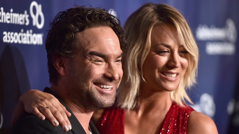 Kaley Cuoco and Johnny Galecki in 2016