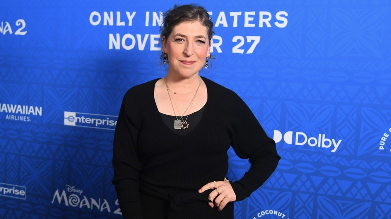 Mayim Bialik posing in 2024