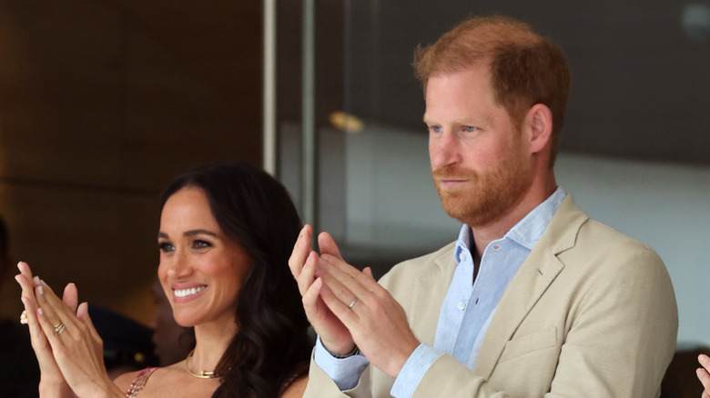 Meghan Markle Prince Harry clapping