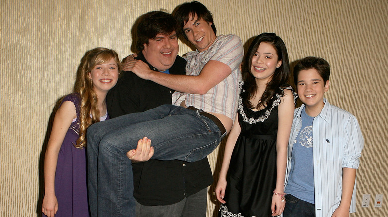 Dan Schneider with Nickelodeon cast