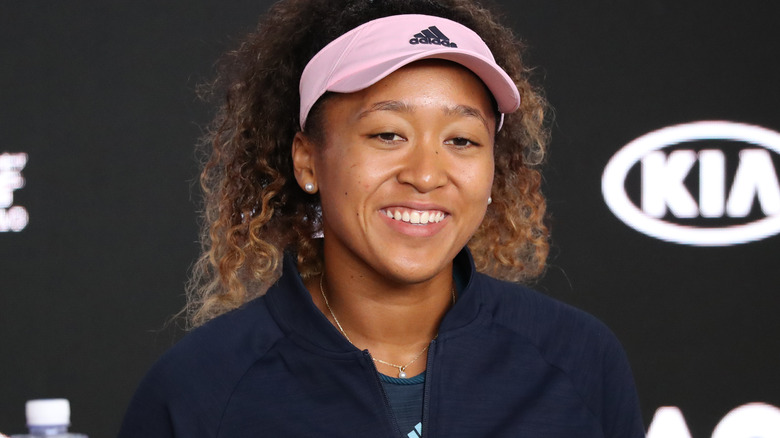 Naomi Osaka at press conference 