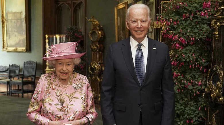 The queen and Joe Biden