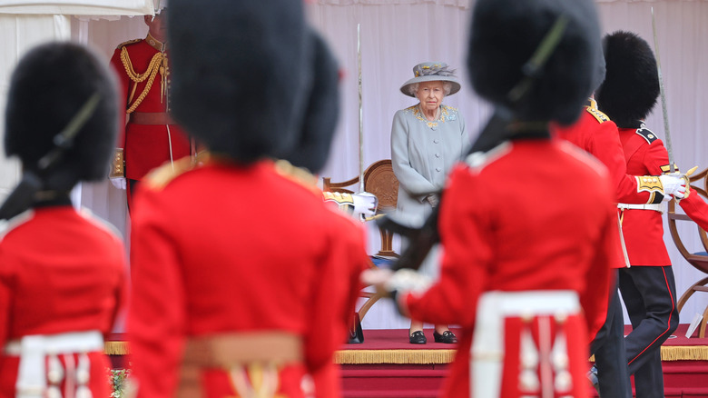 Queen Elizabeth Trooping the Colour