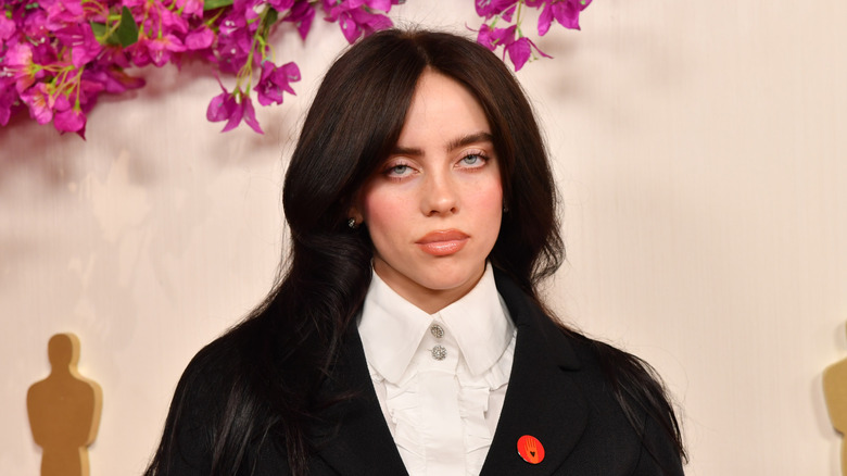 Billie Eilish with black hair